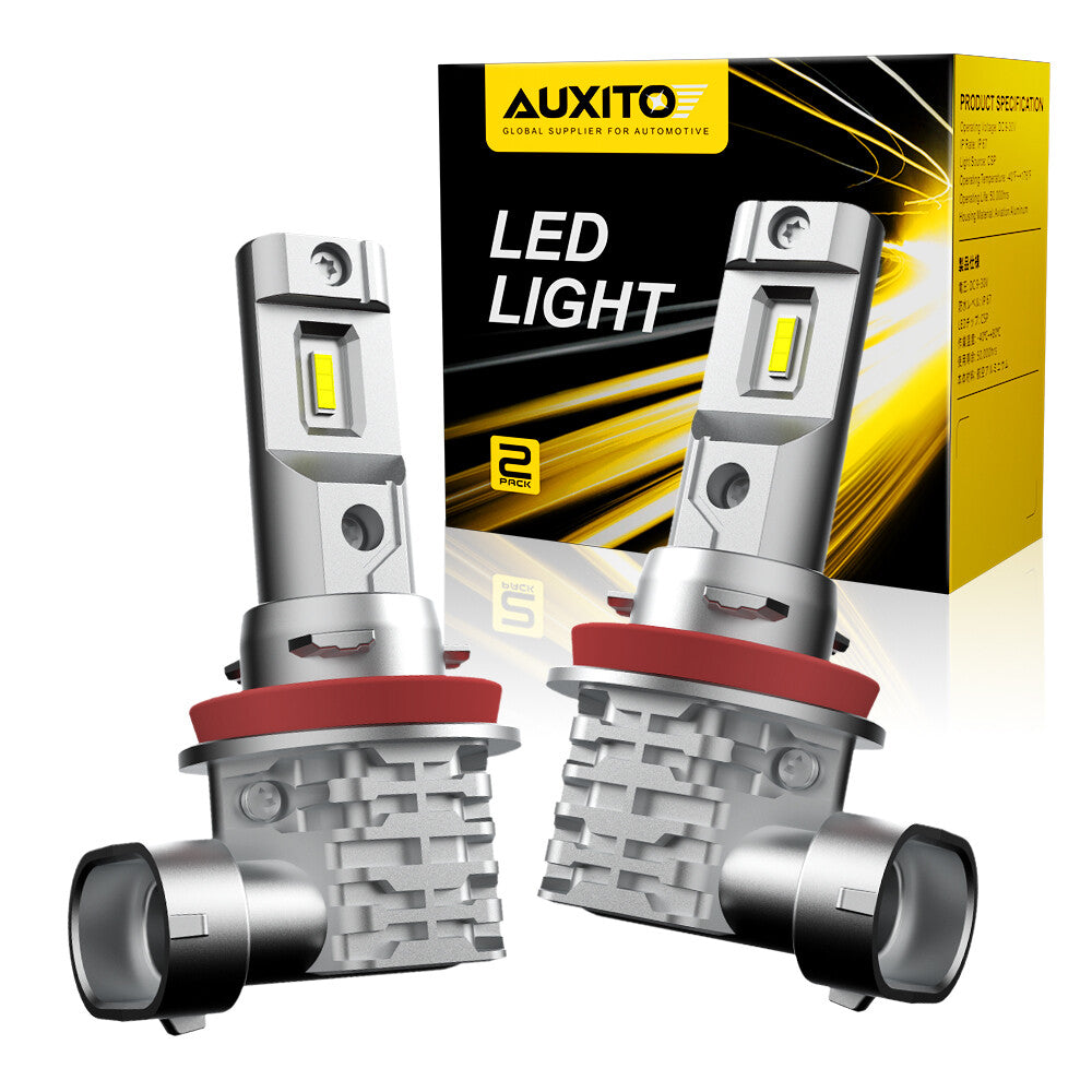 Auxito LED H11 Senior Citizen Light, Buddha Glossy Finish, Canbus, 3 Million LM, 6000K