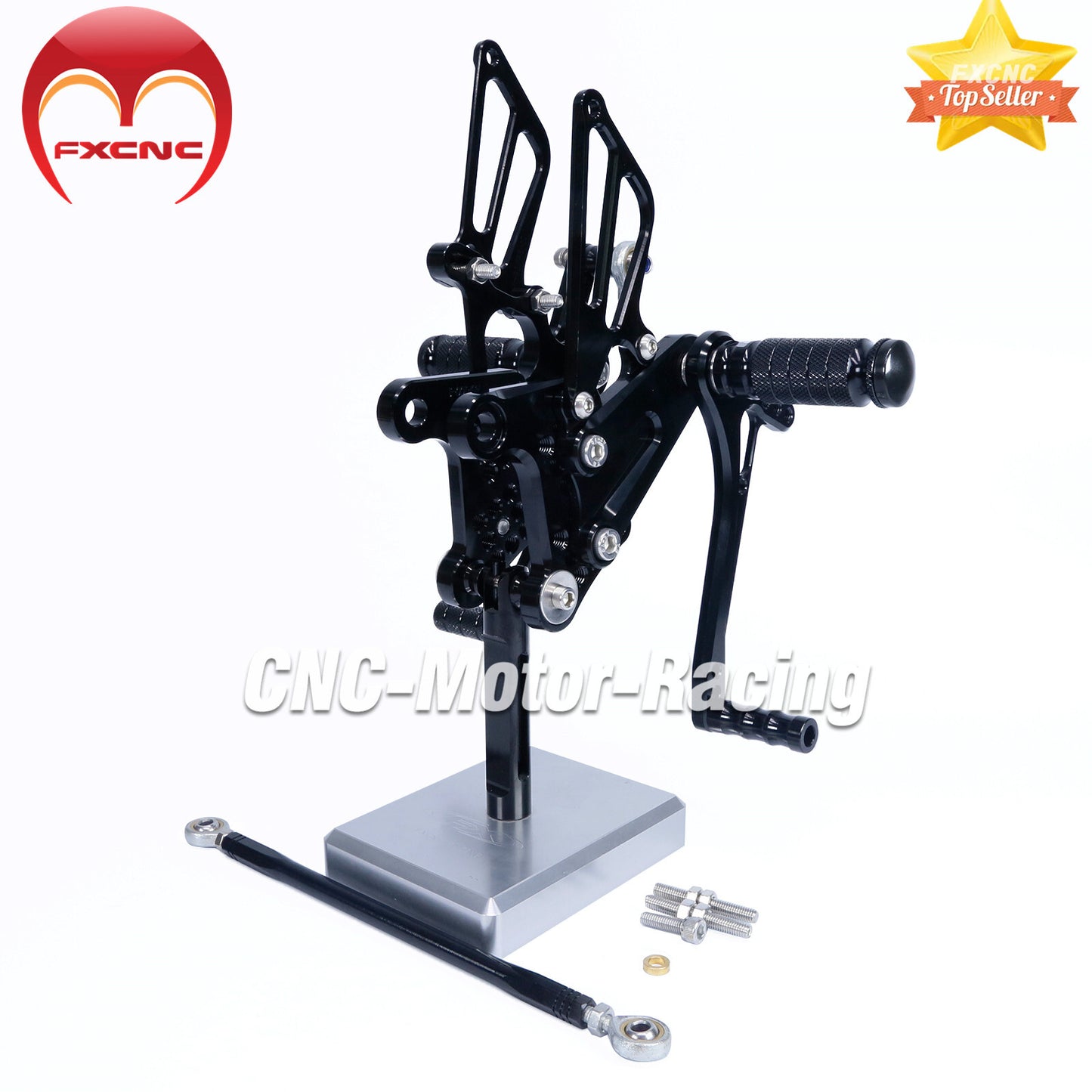 CNC geared footrests and pedals for Honda CBR300R 2011-2016 GP Shift Racing
