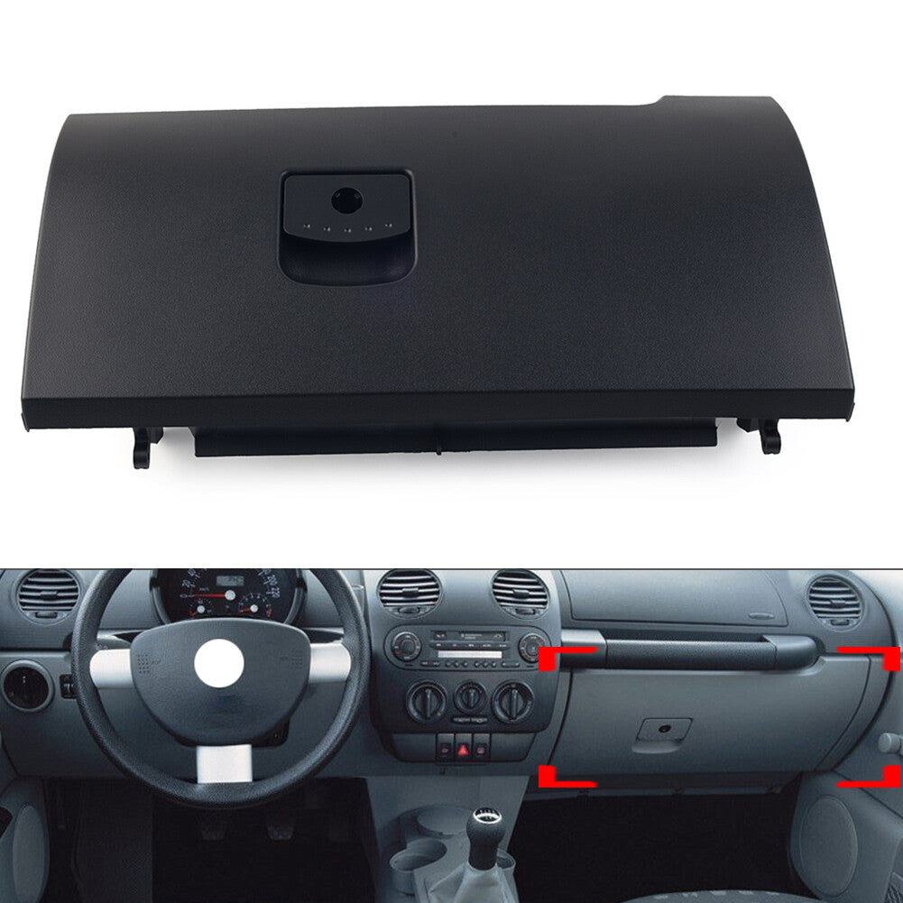 Interior Storage Box Cover Glove Box Door Lid for VW Beetle 2003-2010 Black LHD