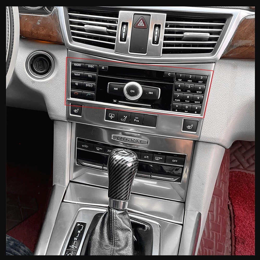 for Mercedes-Benz CLS C218 E W212 Car Console Radio CD Numbers Button Cover Trim