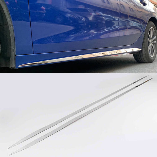 for Honda for Civic 2022-2023 Chrome silver Door Body Side Skirt Molding Cover Trim