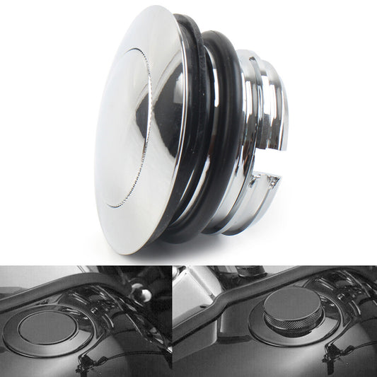 Motorcycle Left Hand Thread Fuel Tank Gas Cap Cover for Harley 1982-2017 Chrome