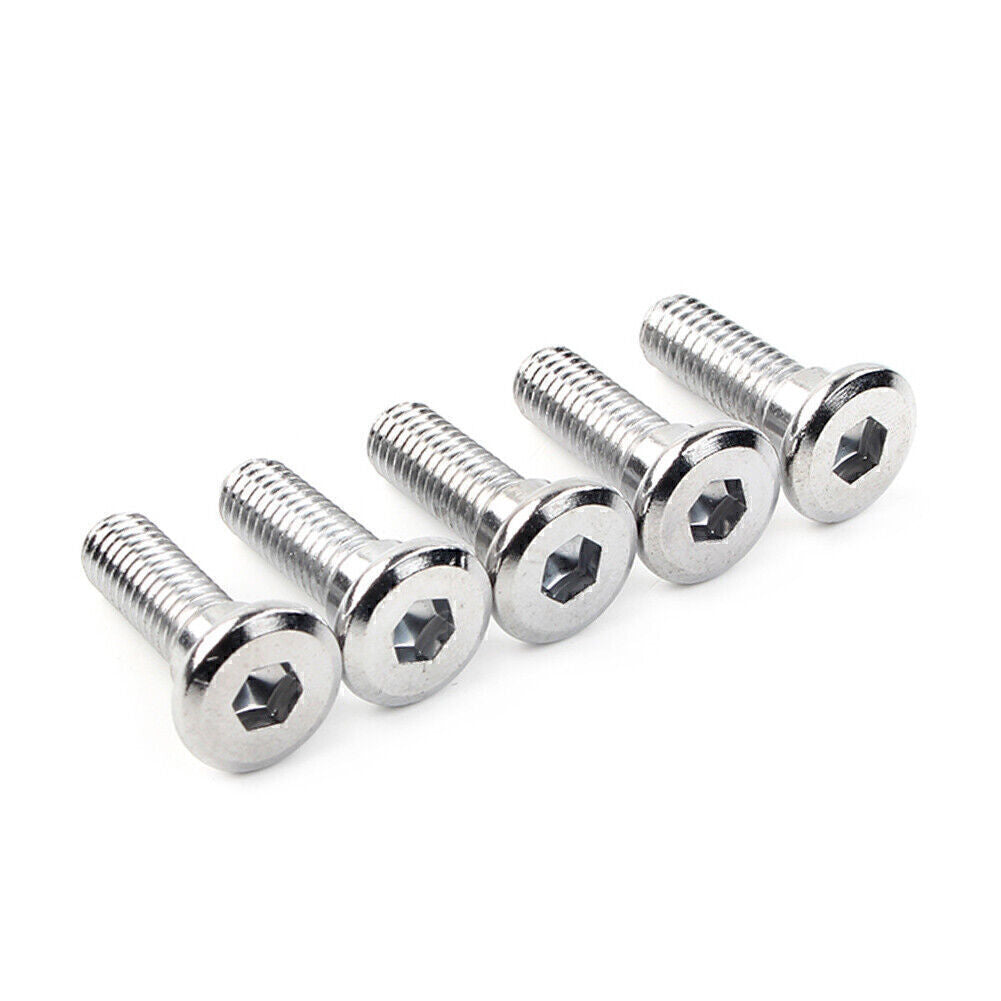 for Kawasaki 5x M8x25mm SteelBolts Ti Hex Socket Disc Brake Rotor Screws