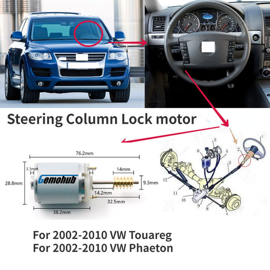 Steering Wheel Column Lock motor for 2002-2010 for VW Touareg 2002-2010 for VW Phaeton