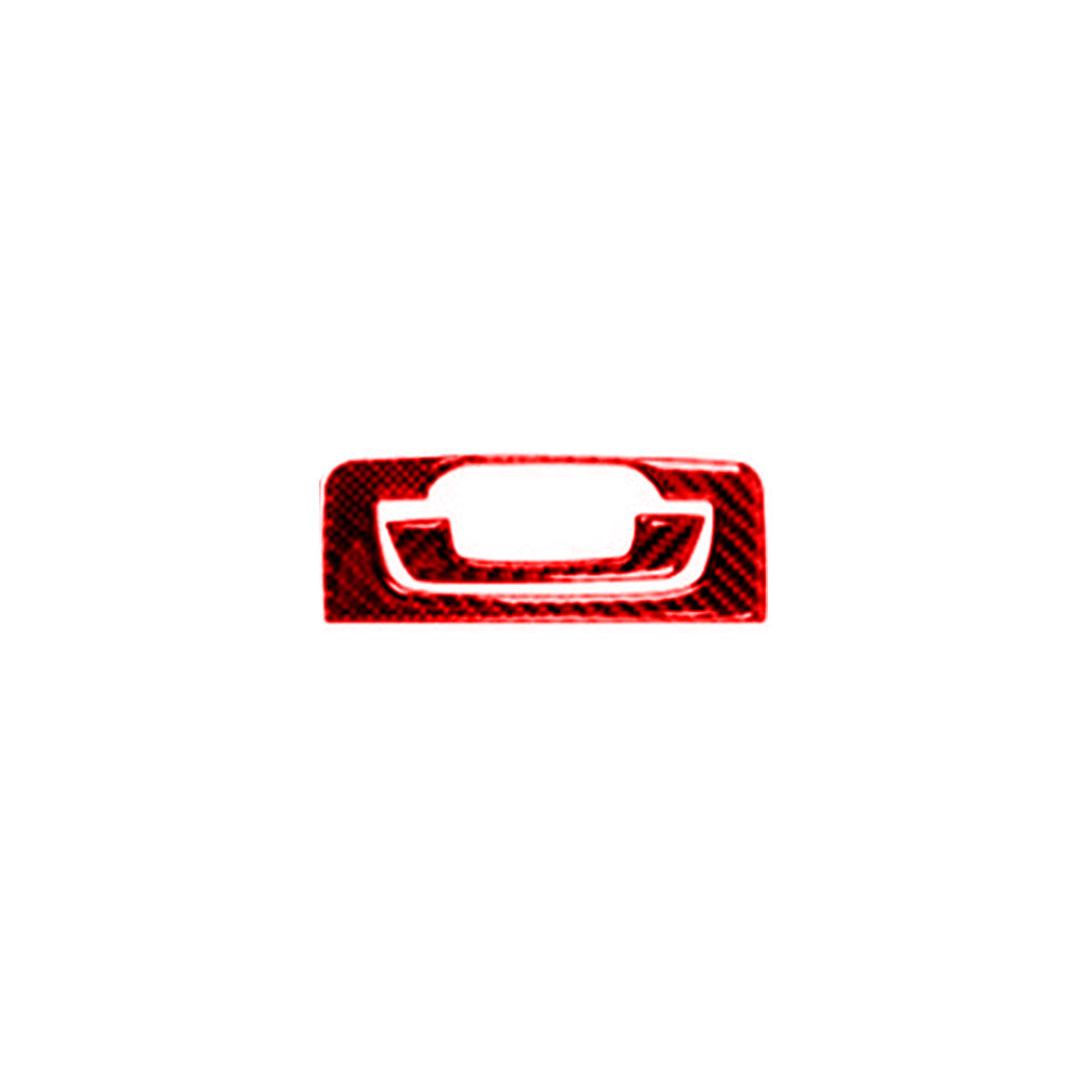 Red Carbon Fiber Console Cup Holder Handle Trim for Honda CRV CR-V 2012-2014