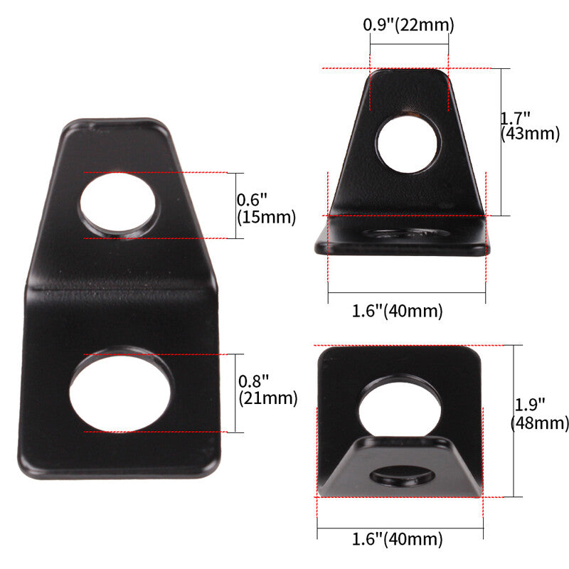 5-piece car safety for seat belt buckle 90-degree angle L-shaped bracket