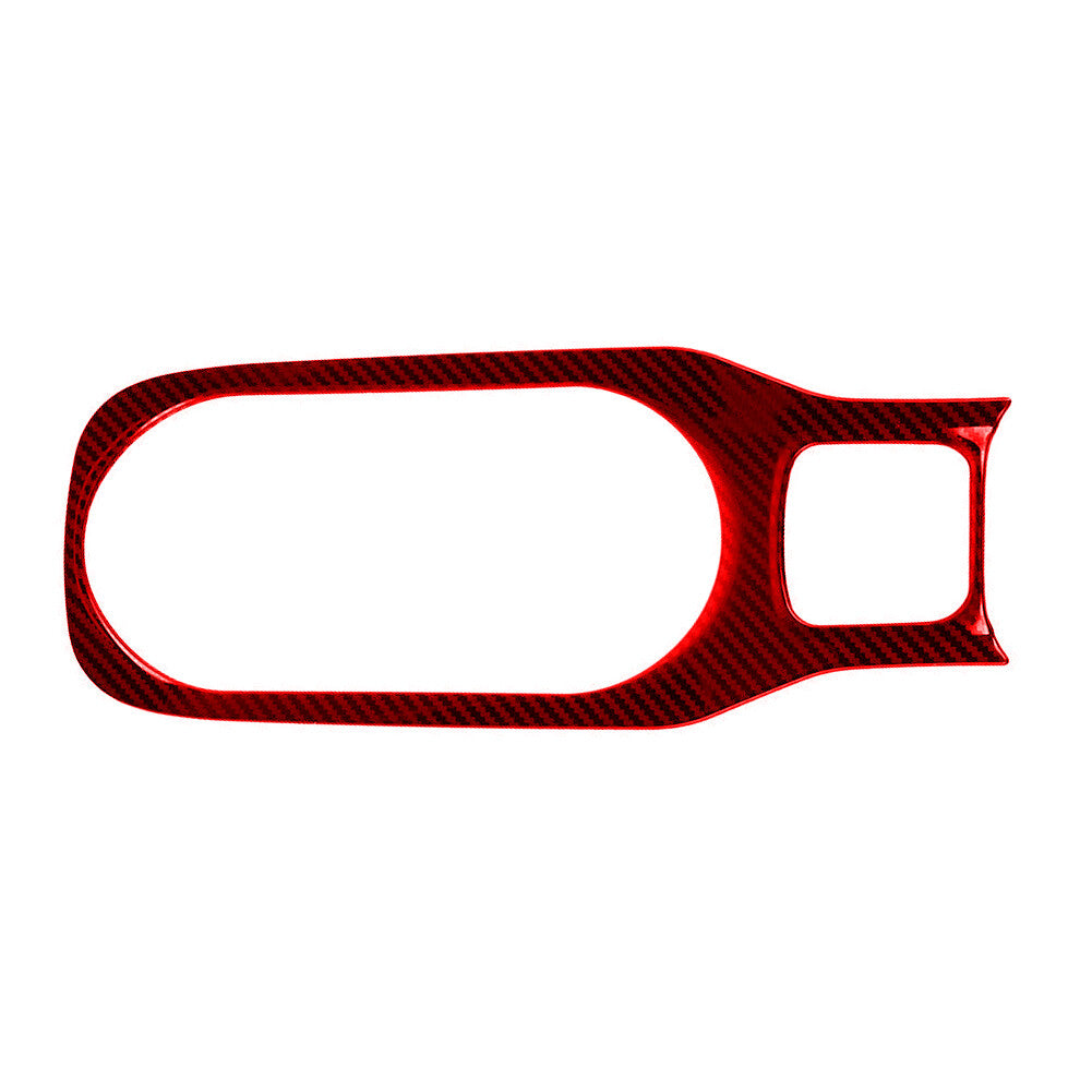 Red Carbon Fiber Water Cup holder Frame Cover Trim for Toyota for Corolla 2014-2018