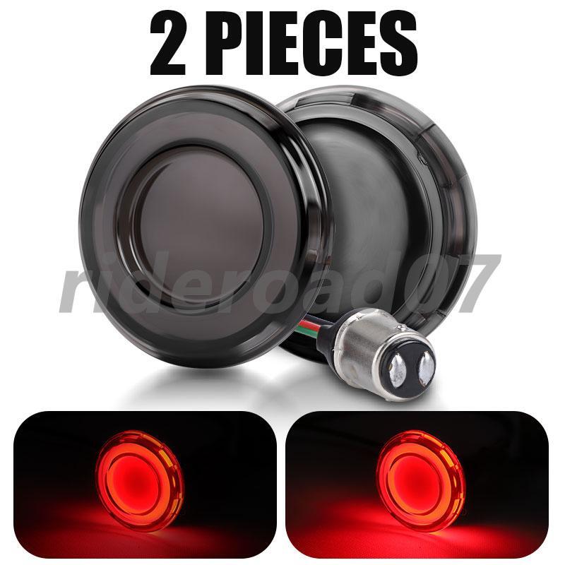 2x Motorcycle 1157 LED Red Brake Light For Sportster Dyna Touring  Trike