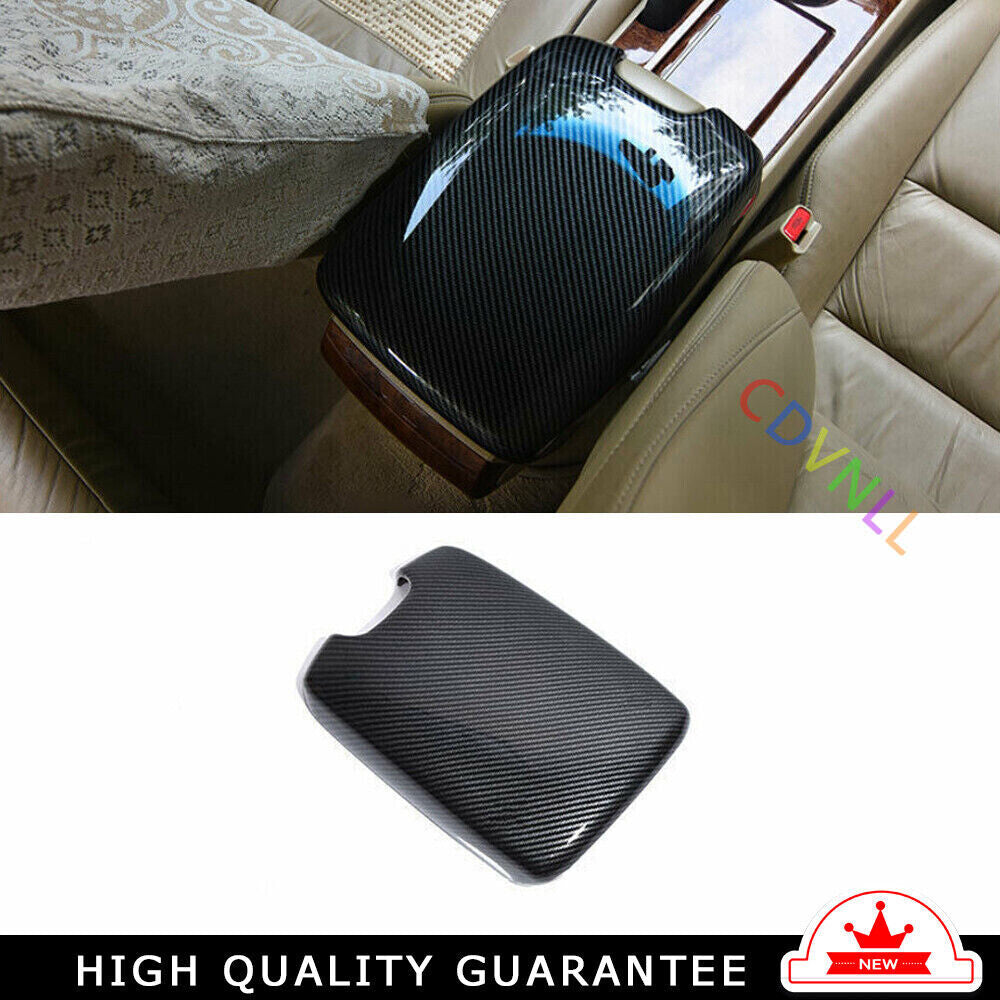 Middle Console Armrest Box Cover for Honda Accord Crosstour 08-2013 Carbon Fiber