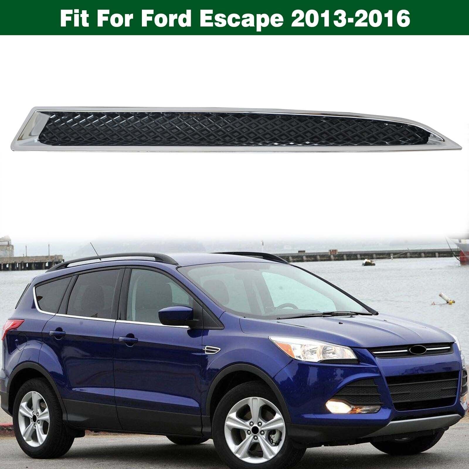 Left Headlight Lower Bracket Trim Moulding Chrome Fit for Ford Escape 2013-2016