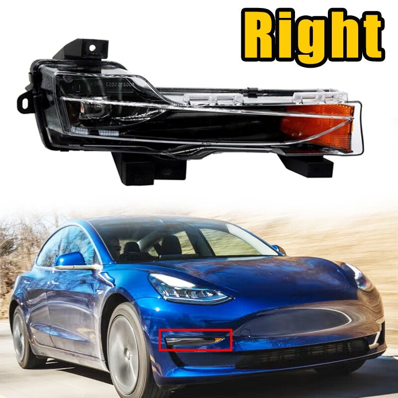 Right Front Fog Light LED DRL Up-Level For 2017-2023 for Tesla Model 3 Y US version