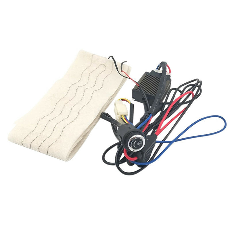 Universal 50x8cm Car Front Flocking Cloth Steering Wheel Heater Heat Pads Heater