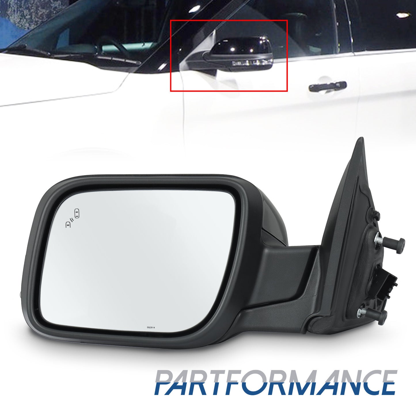 Mirror driver left-side power heating for Ford Explorer 2016 - 2019 GB5Z-17683-MCP