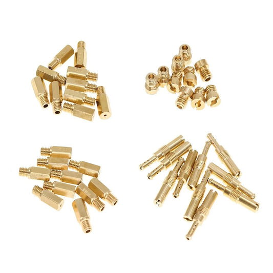 30Pcs Carburetor Main Jets with 10x Slow Jets Pilot Jet Kit Fits for PWK Keihin