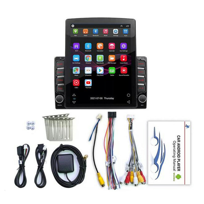 2Din Car Stereo Radio 9.7 Vertical Screen Bluetooth FM Player Android GPS Navi