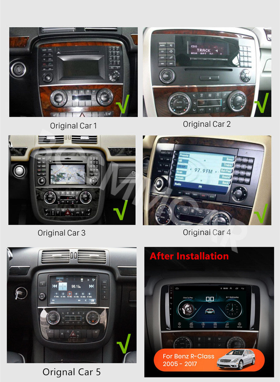 Android GPS Car Stereo Radio Fit for Mercedes-Benz R-class R350 W251 2005-2017