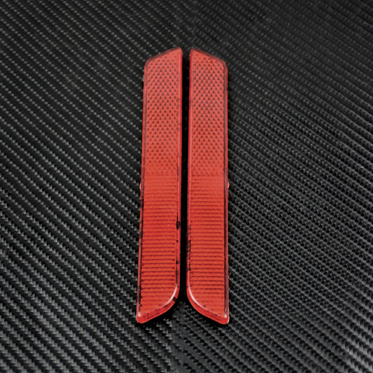 Red Reflector Saddlebag Latch Visibility Fit for Harley Touring FLT 1994-2013