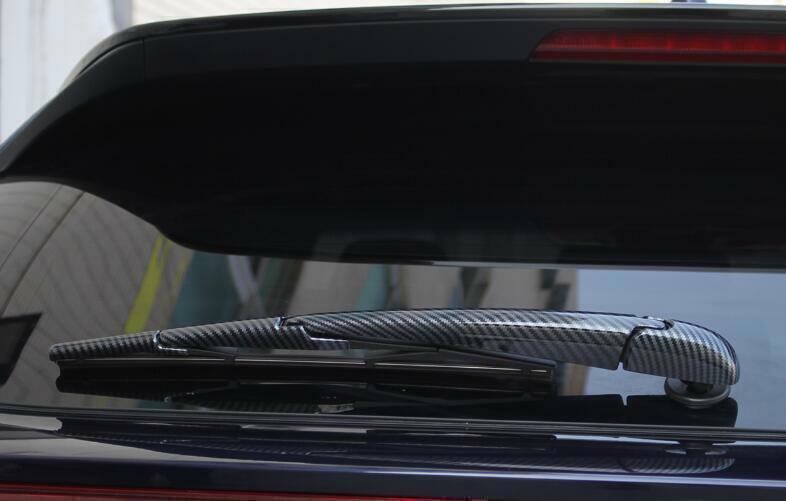 for Toyota Venza 21-2024 Carbon Fiber Look Rear Window Rain Wiper Cover Trim 4X