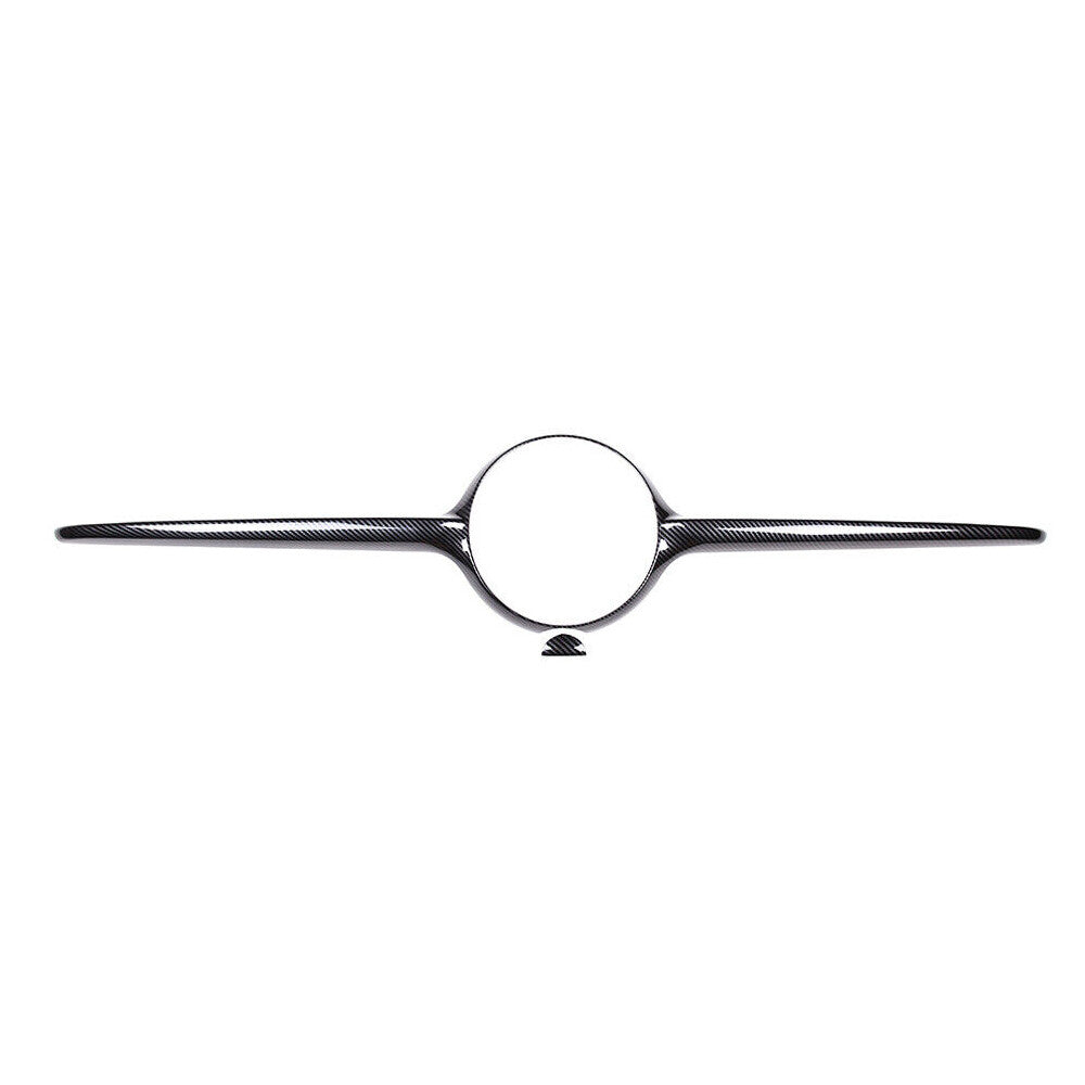 for Benz C Class W206 2022-2023 Front Center Grille Panel Cover ABS Carbon Fiber