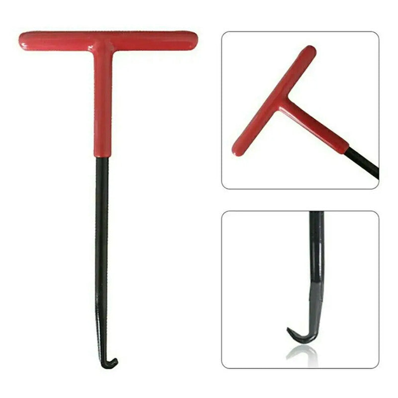 1x Universal T-Type Exhaust Pipe Spring Motorcycle Dismounting Hook Repair Tool