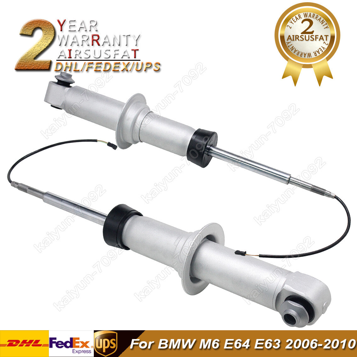 2x for BMW M6 E64 E63 2006-10 Rear LeftRight Coil Spring Shock Absorbers w/EDC