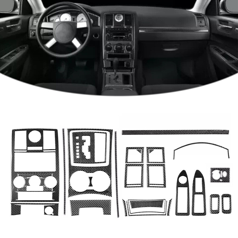 Carbon Fiber Full Interior Cover Trim Kit for Chrysler 300 300C 2008-2010