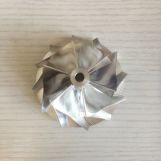 T04E 54.70/74.99 mm 6+6 blade high-performance turbine blank compressor wheel