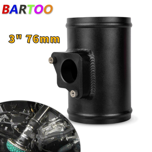 Black 3 76mm Mass Air Flow Sensor Mount Adapter Tube for Mazda for Subaru