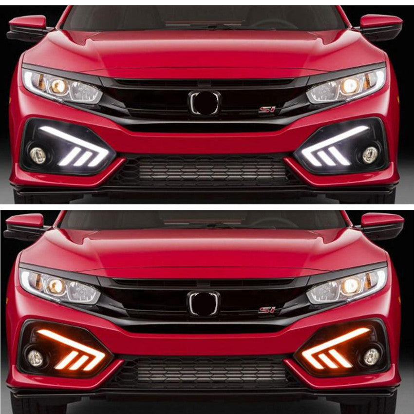 for Honda for Civic SI 2017-2019 LED Front Bumper Fog light Daytime Running Light