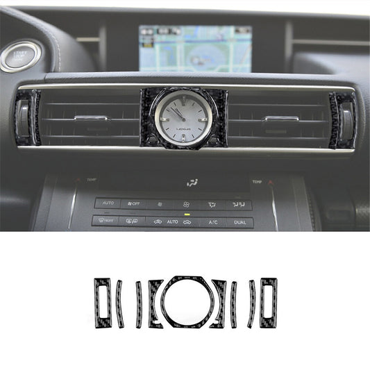 9X Carbon Fiber Center Vent Outer Cover Trim for Lexus RC300 350 200T 2015-2020