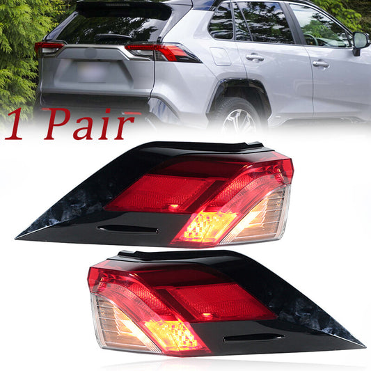 Pair for Toyota RAV-4 RAV4 2019-21 US Versione Car Side Rear Tail Light Assembly
