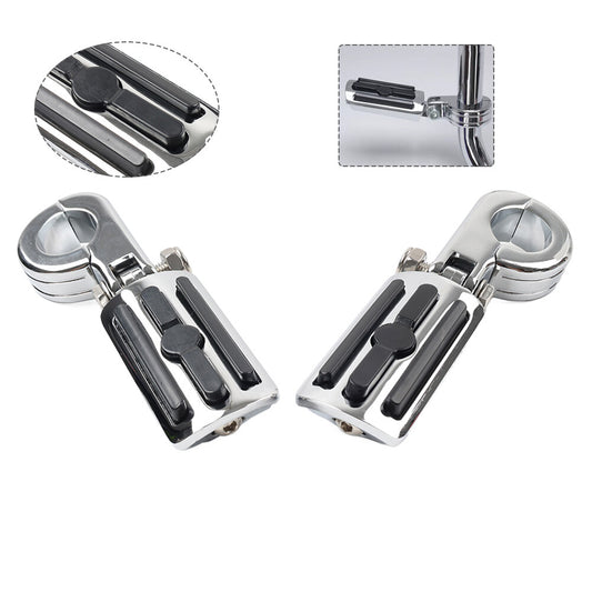 1.25 Highway Engine Guard Foot Pegs Fit for Harley Touring Road King Street Glide