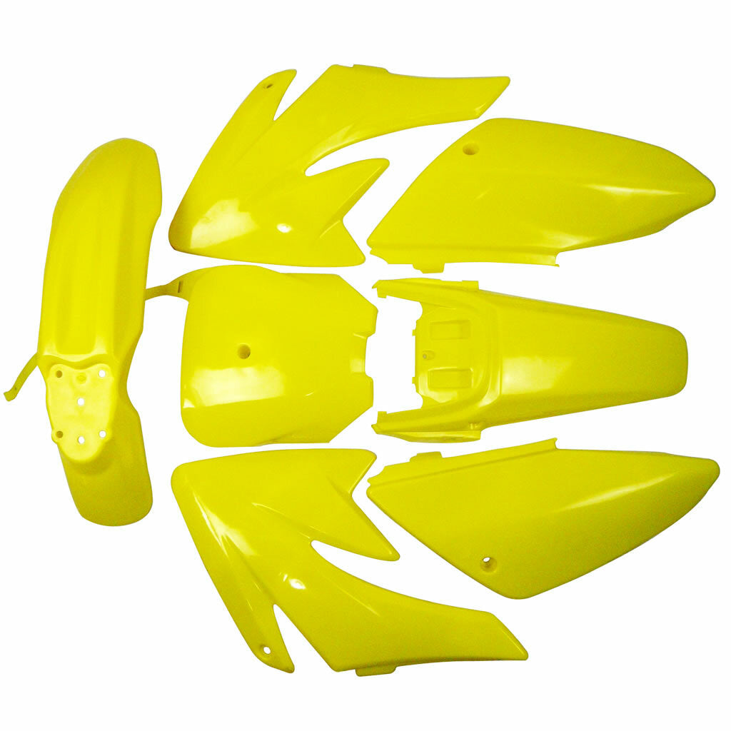 Yellow Plastics Kit Tank for Seat for Honda CRF70 XR70 Pit Dirt Bike 140cc 150cc 160