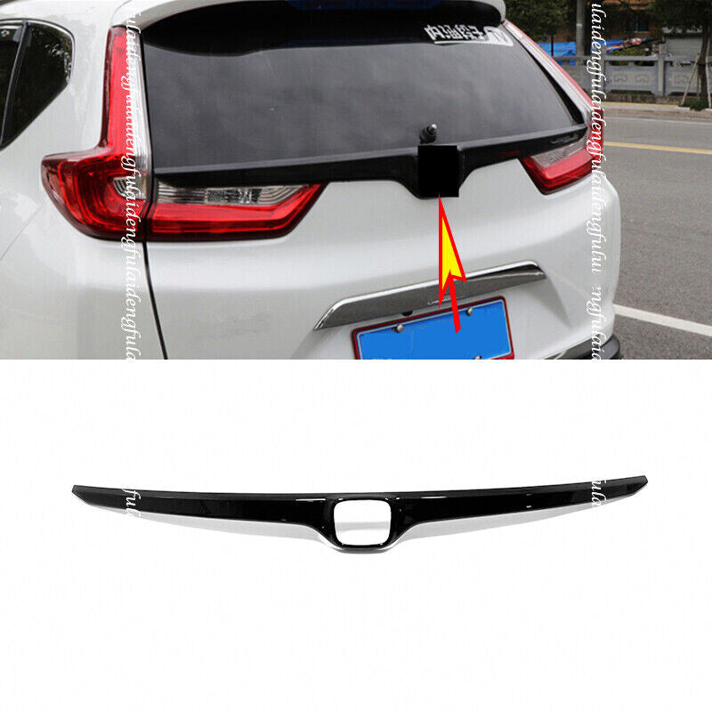 Gloss Black Rear Trunk Lid Upper Decor Strip Cover Trim for Honda CR-V CRV 17-22