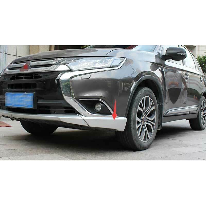 Front Bumper Side Lip Spoiler Guard Cover Trim for Mitsubishi Outlander 2016-20