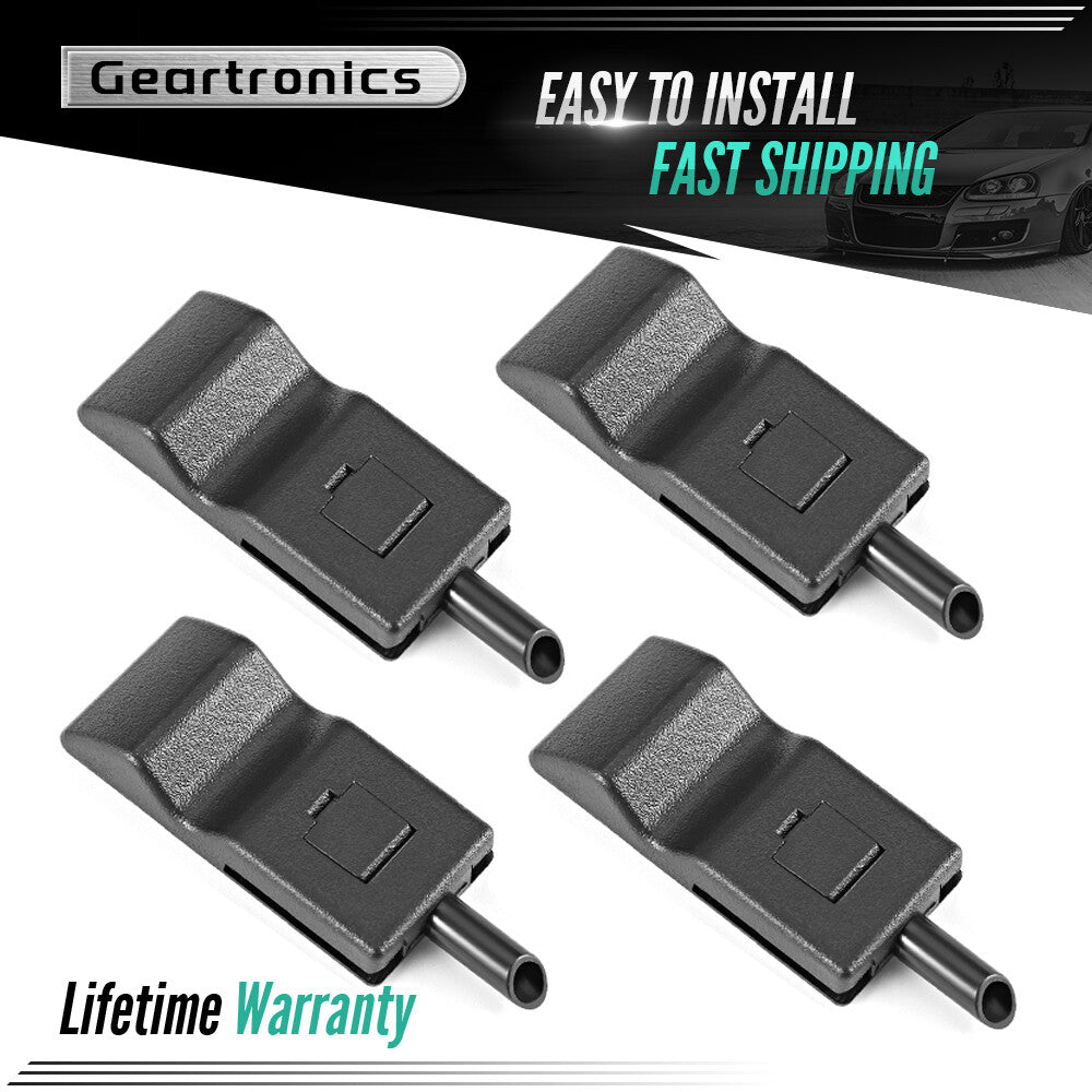4PCS Door Lock Knobs Front/Rear Ebony for Chevy / for GMC Silverado/ for Sierra 07-13 Blac