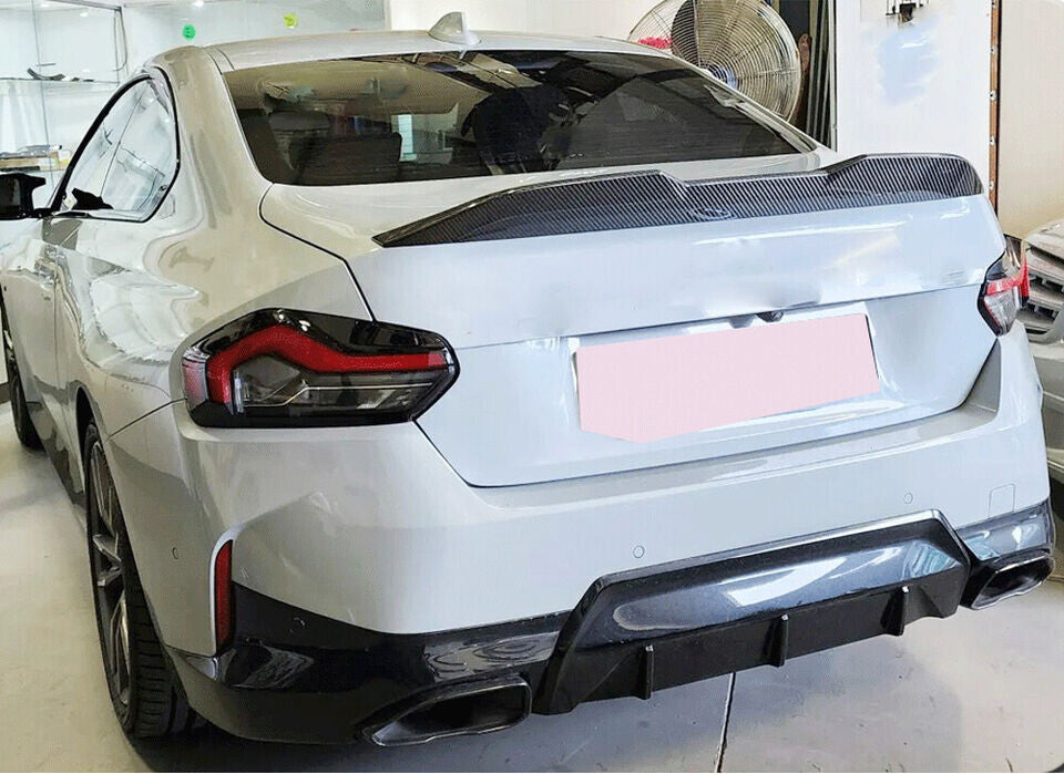 REAL Carbon Rear Trunk Spoiler Wing for BMW G42 G87 M2 M235i M240i Coupe 2022-23