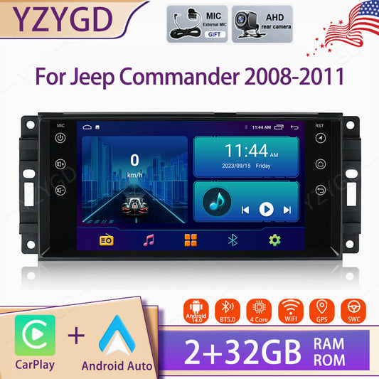 Android Auto Carplay for Jeep Commander 2008-2011 Stereo Car Radio Screen GPS BT