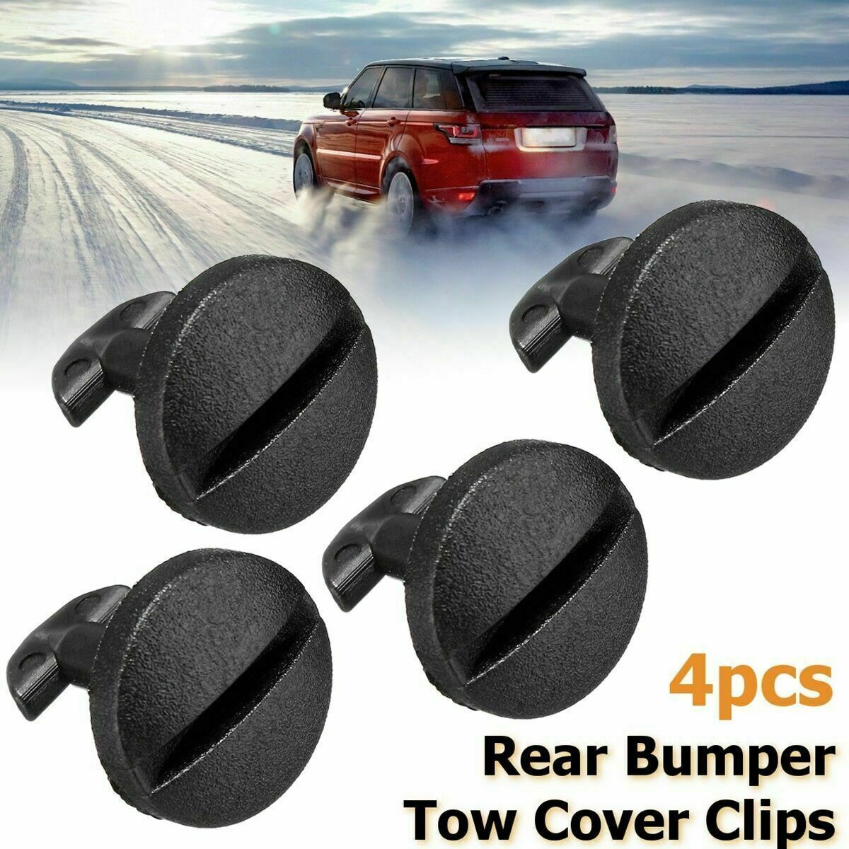 4X Rear Bumper Tow Eye Cover Clip for Land Rover for Range Rover Sport LR2 LR3 LR4