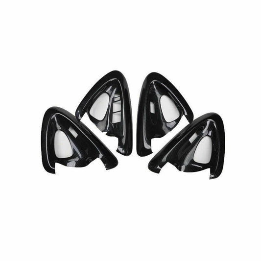 ABS Carbon Fiber Glass Window Lifting Panel Decoration for Toyota RAV4 06-2012