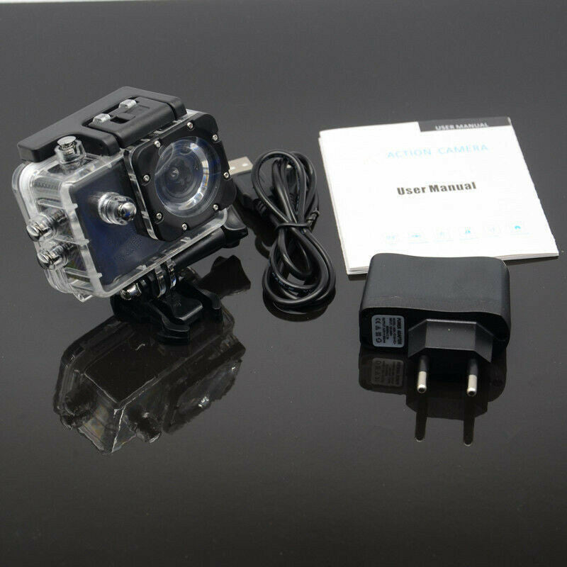 Sport Camera LCD Lens Waterproof Action Camera Motorcycle Bike Helmet Cam 1080P