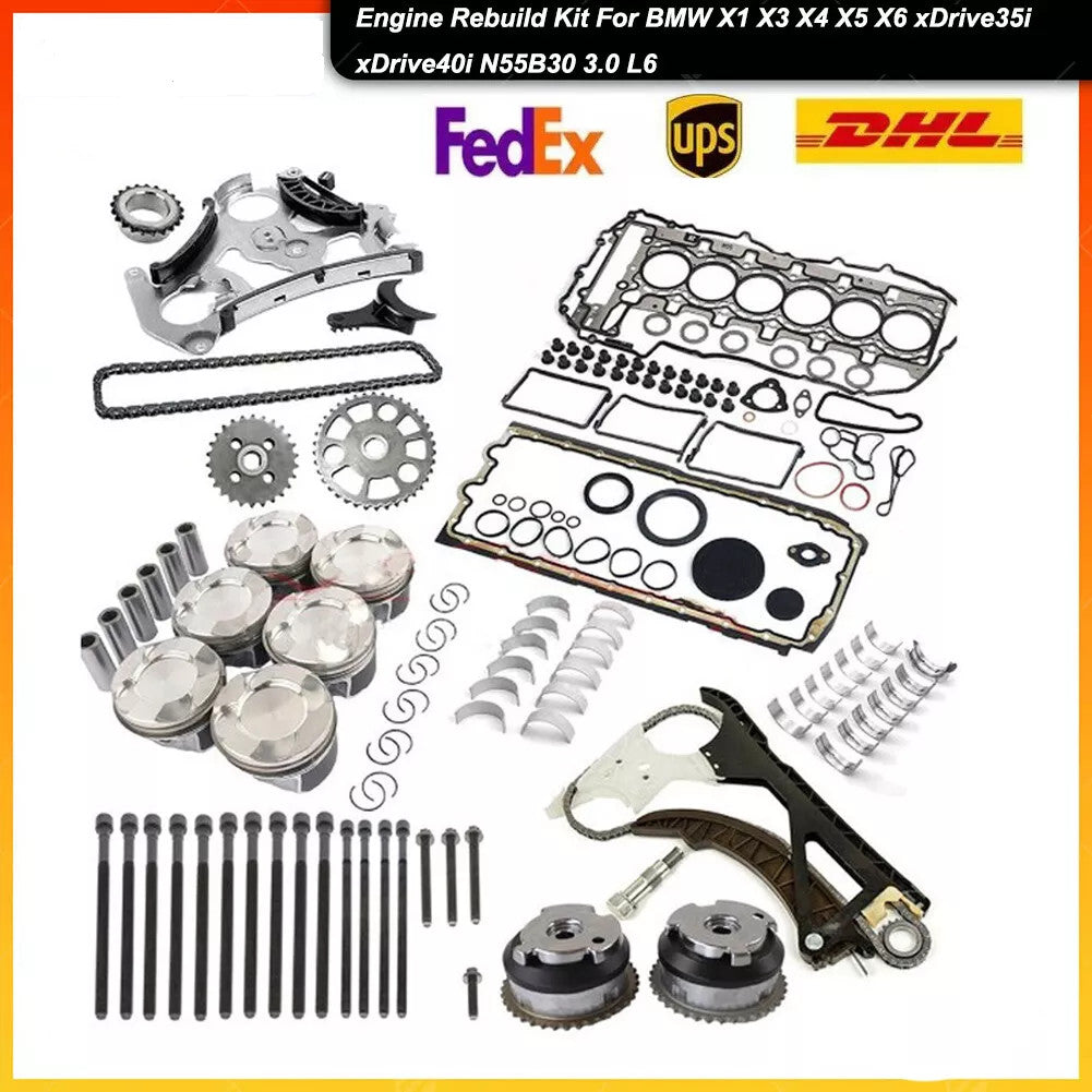 Overhaul Rebuild Kit N55B30 for BMW 535i X5 X6 F30 F32 F25 F10 F15 E71 Engine