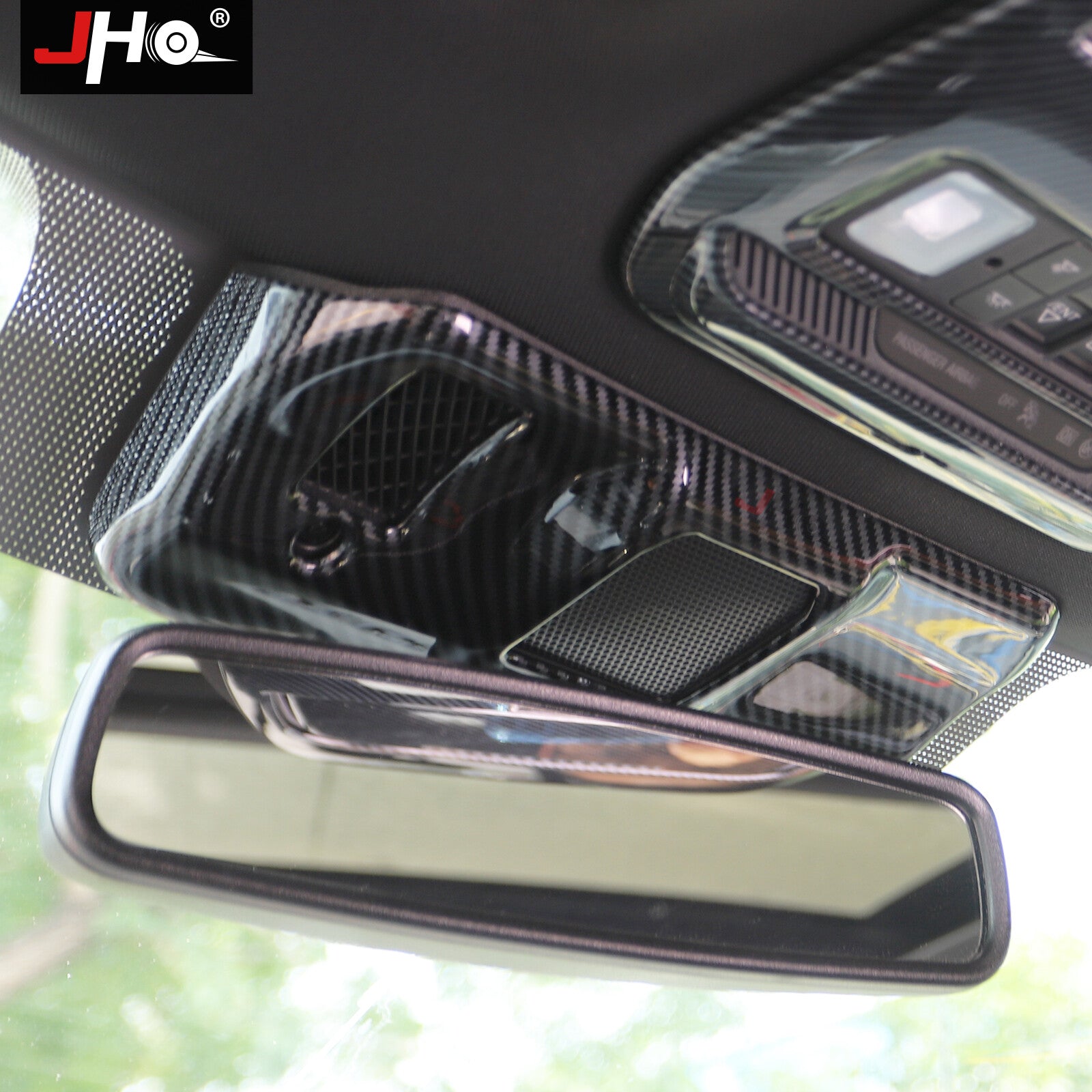Inner Rearview Mirror Bracket Panel Trim Cover for Ford F150 202 Carbon Fiber US