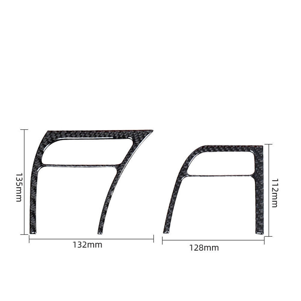 2pcs Carbon Fiber Interior Defogger Vent Cover Trim for Acura TL 2004-2008