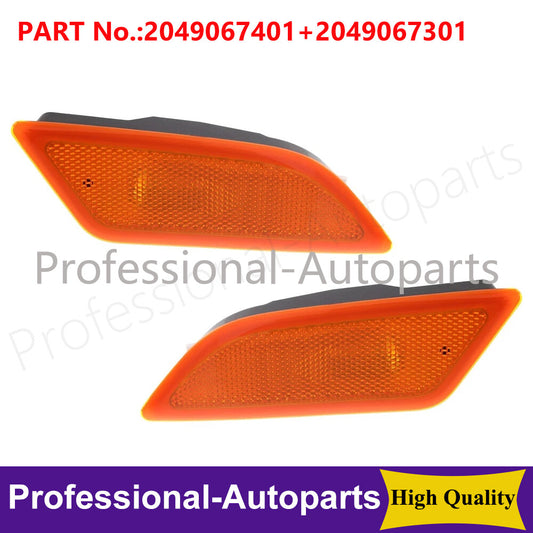 1 pair of front left and right bumper marker lights suitable for Mercedes C250 C300 C350 12-14