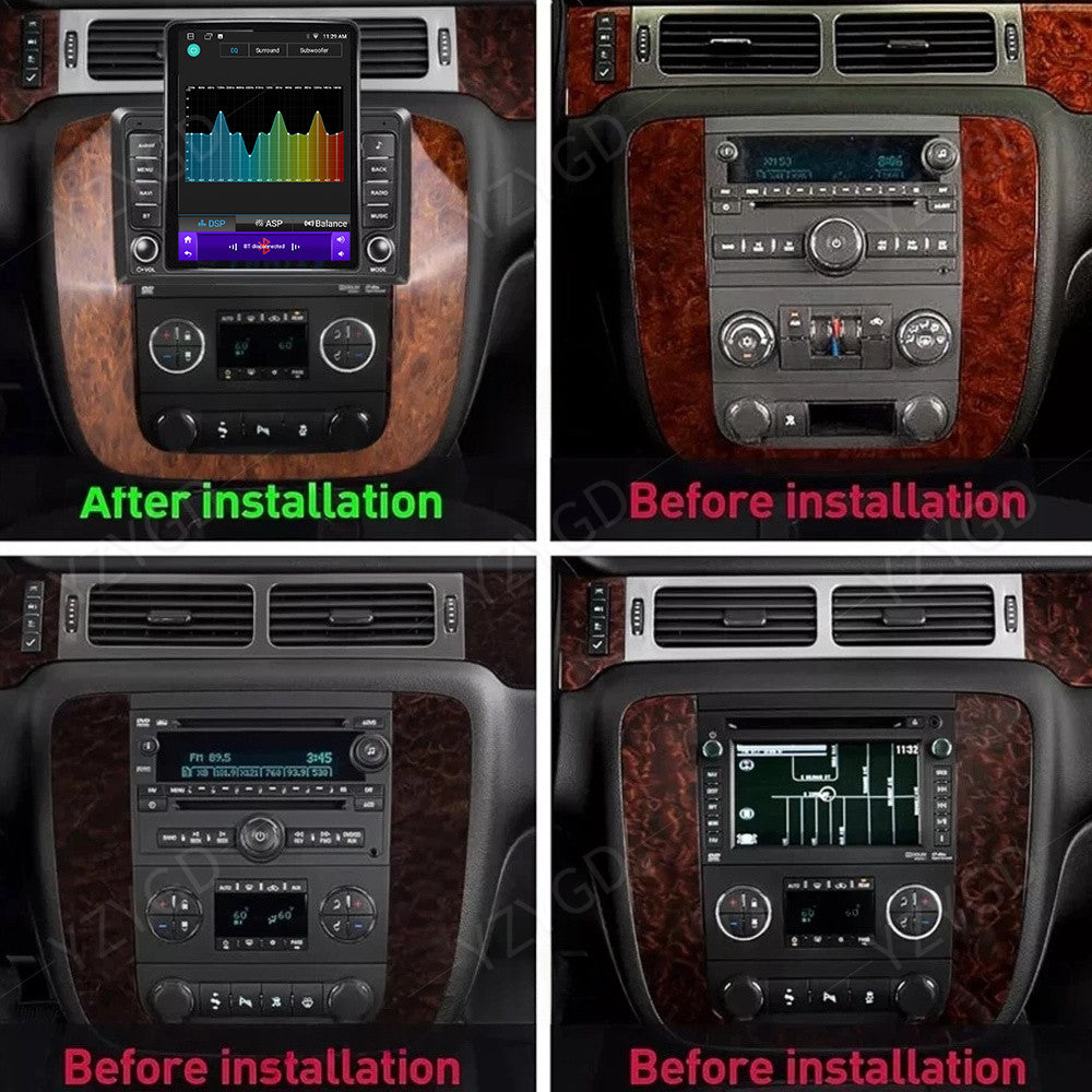 9.7 Car Radio CarPlay for GMC Yukon for Chevrolet Suburban Tahoe 2007-14 Stereo GPS