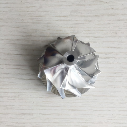 RHV5 40.65/52.51 mm 6+6 Blade High-Performance Turbine Billet Compressor Wheel