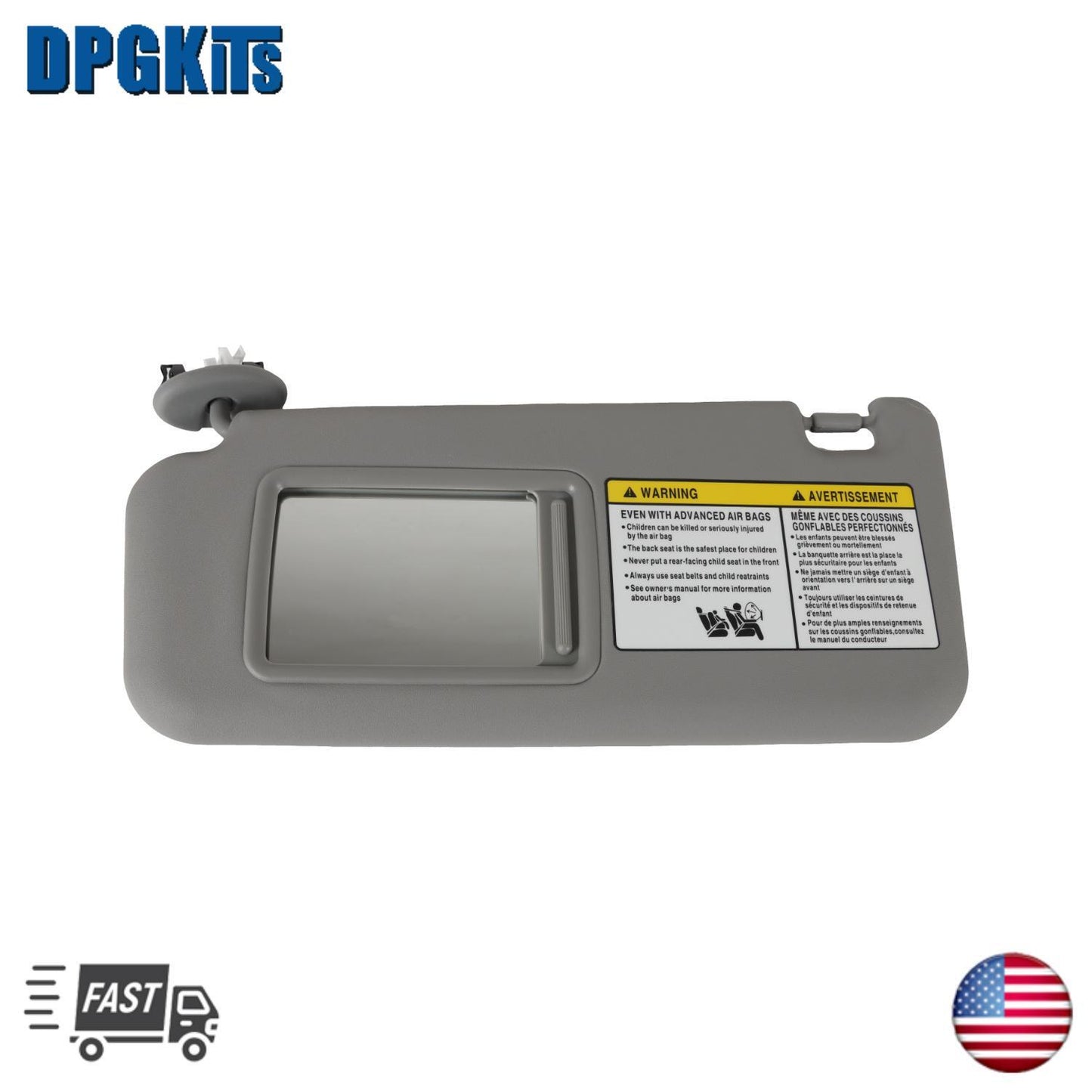 Driver Left Side Sun Visor with Mirror for 2006-2012 for Toyota RAV4 7432042501B2