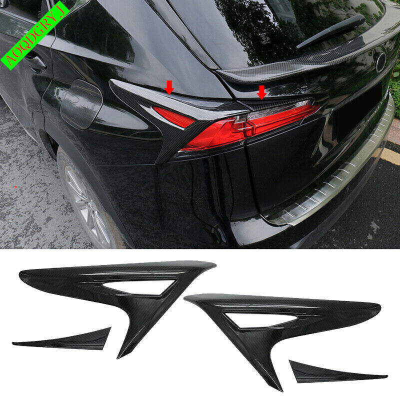 Carbon Fiber Rear Taillight Moulding Trim Cover for LEXUS NX200t 300h 2015-2017