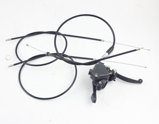 Dual Brake Thumb Throttle Lever Cables for Mini 2 stroke ATV Quad 43cc 49cc